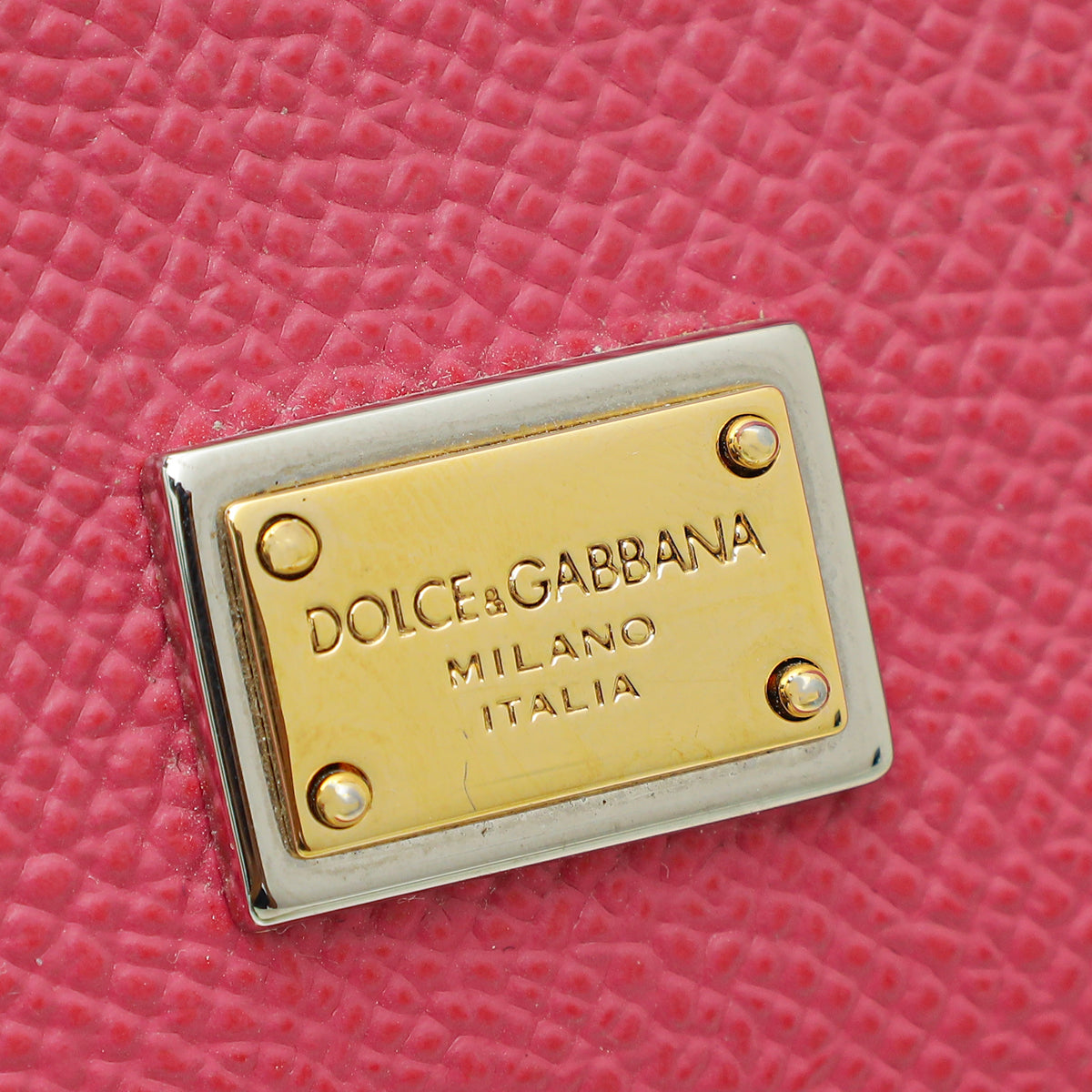 Dolce & Gabbana Pink Dauphine Sicily Small Bag