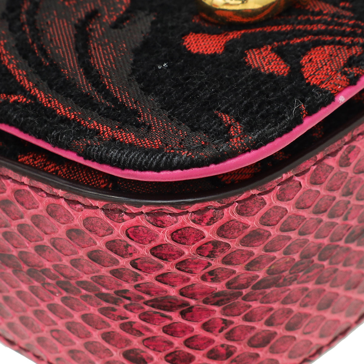 Dolce & Gabbana Multicolor DG Girls Patchwork Fabric Chain Shoulder Bag