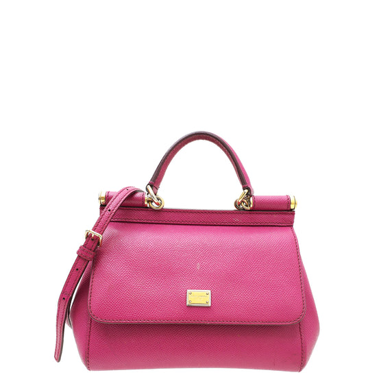 Dolce & Gabbana Violet Dauphine Sicily Small Bag