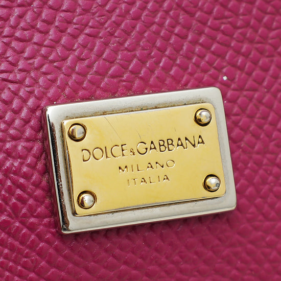 Dolce & Gabbana Violet Dauphine Sicily Small Bag