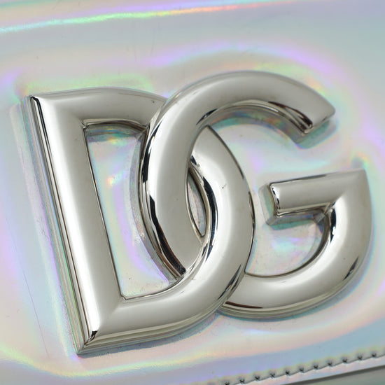 Dolce & Gabbana Silver DG Logo Shoulder Bag