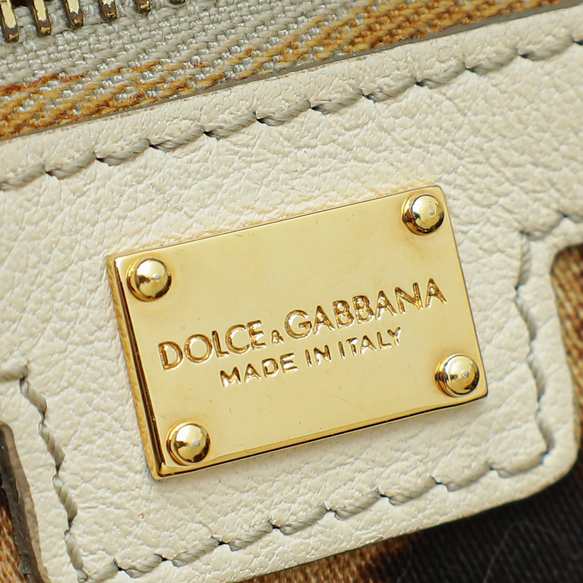 Dolce & Gabbana Bi-Color Miss Sicily Large Satchel Bag