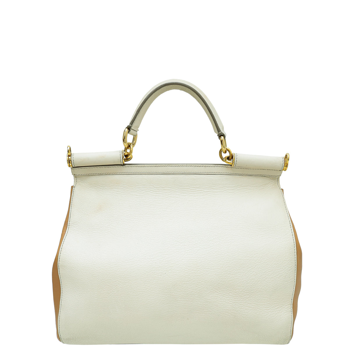 Dolce & Gabbana Bi-Color Miss Sicily Large Satchel Bag-Dolce & Gabbana-THE CLOSET