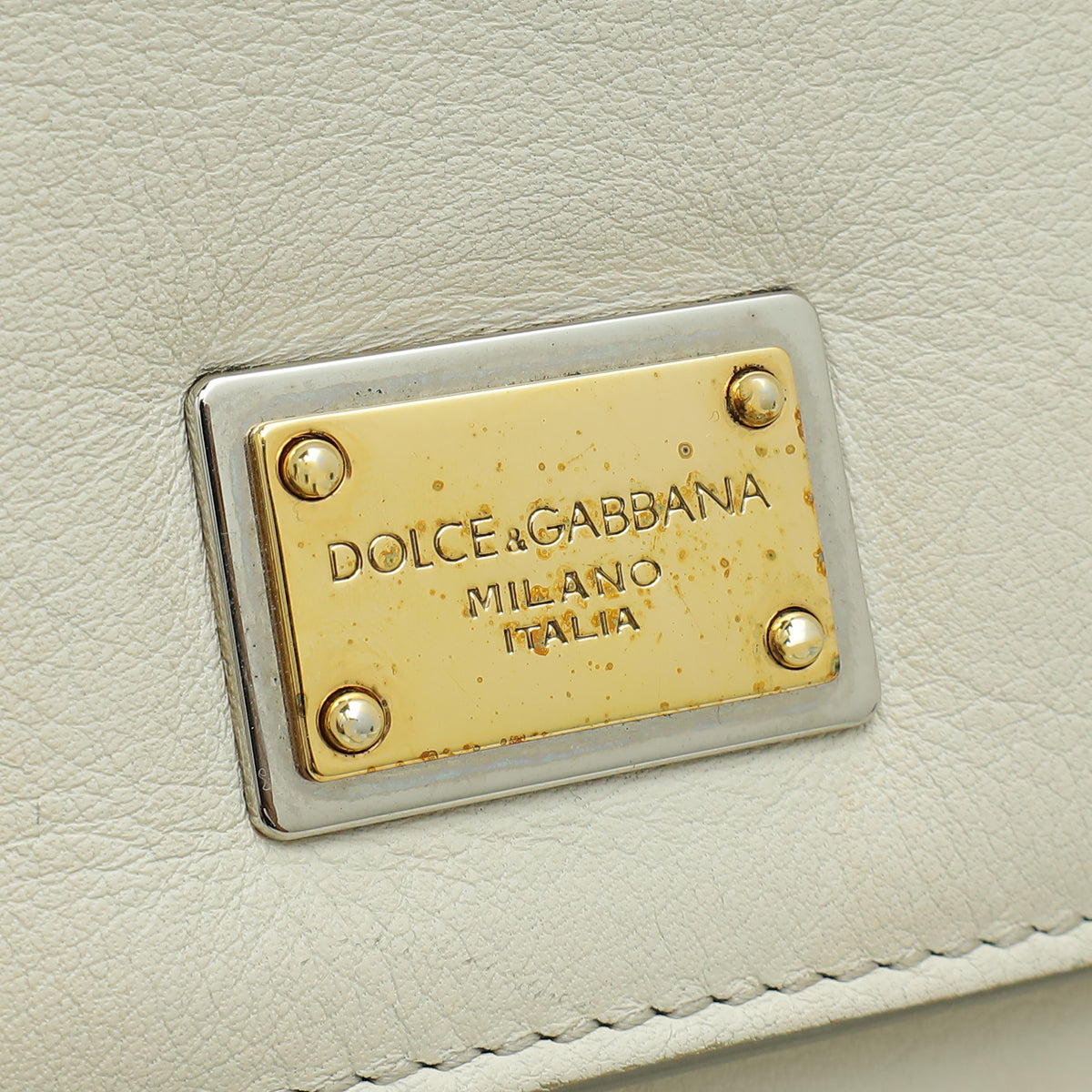 Dolce & Gabbana Bi-Color Miss Sicily Large Satchel Bag