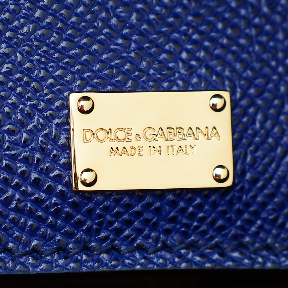 Dolce & Gabbana Blue Dauphine Sicily Large Bag