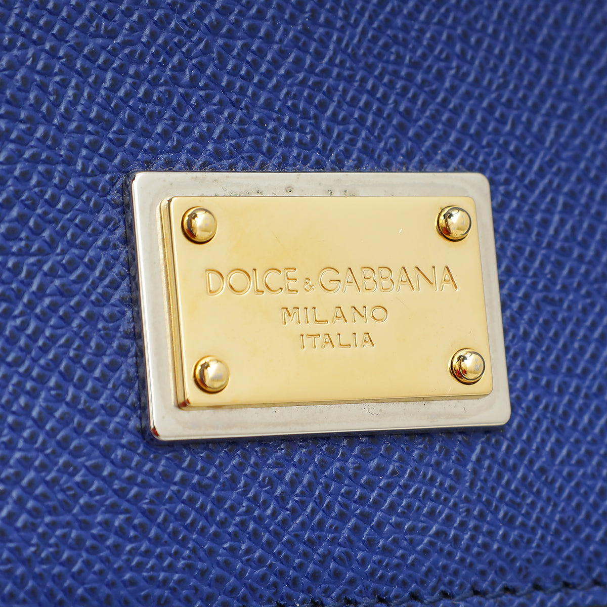 Dolce & Gabbana Blue Dauphine Sicily Large Bag