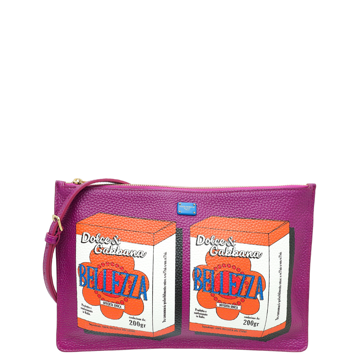 Dolce & Gabbana Purple Belleza Shoulder Sling Purse Cleo Bag-Dolce & Gabbana-THE CLOSET