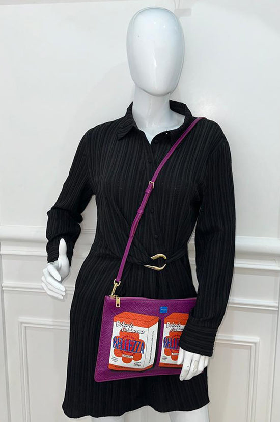 Dolce & Gabbana Purple Belleza Shoulder Sling Purse Cleo Bag