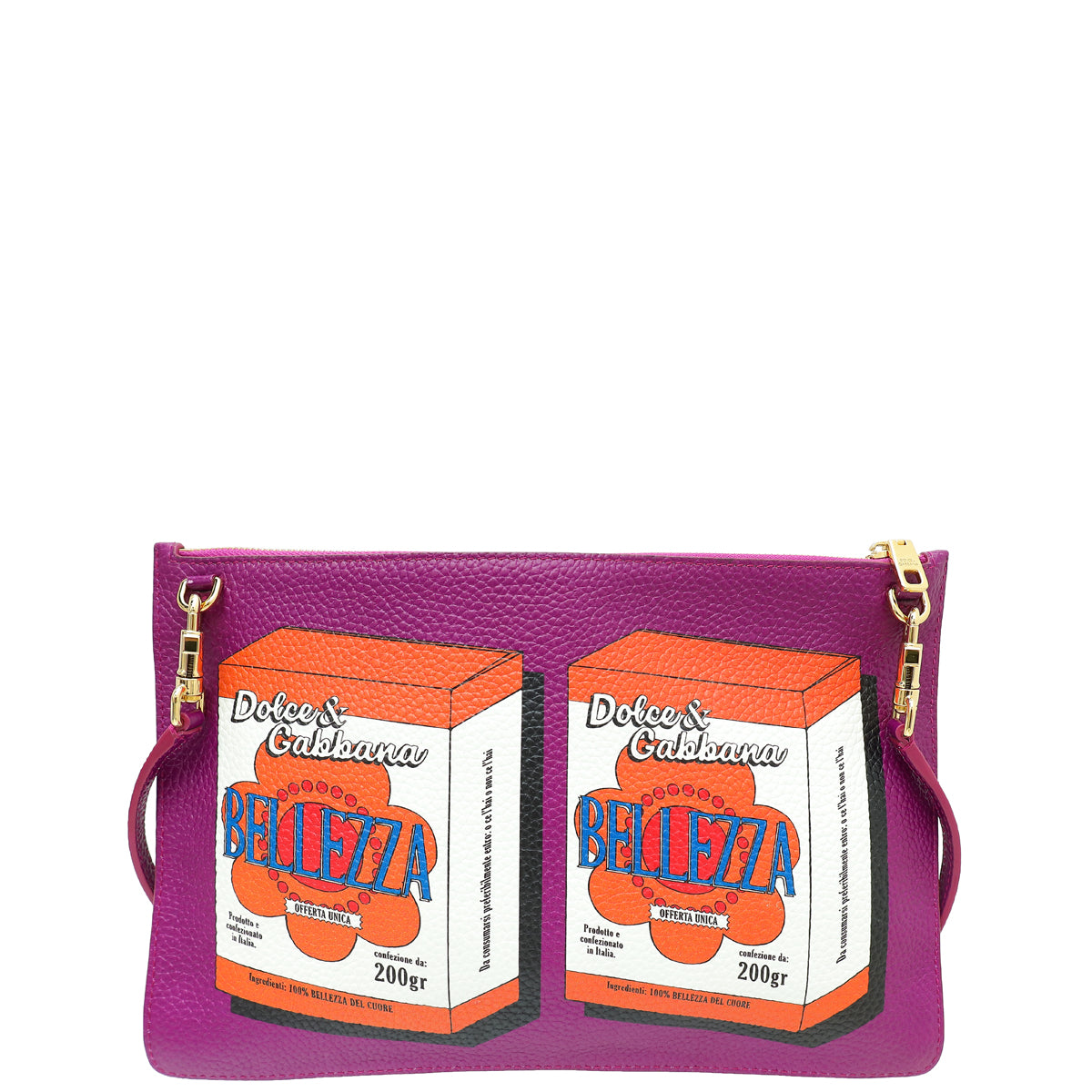 Dolce & Gabbana Purple Belleza Shoulder Sling Purse Cleo Bag-Dolce & Gabbana-THE CLOSET