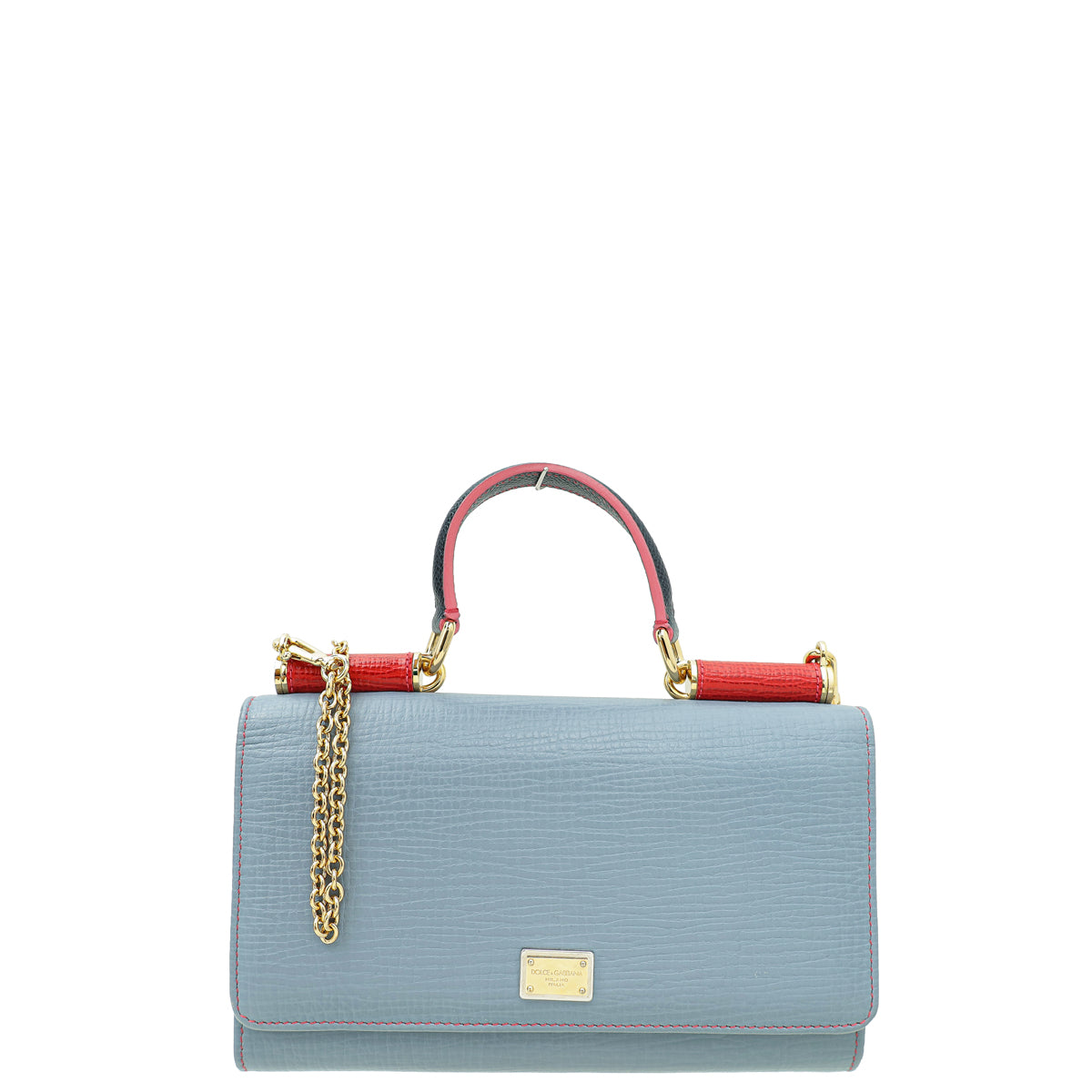 Dolce & Gabbana Multicolor Sicily Wallet On Chain-Dolce & Gabbana-THE CLOSET