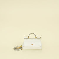 Dolce & Gabbana White Mini Sicily Handbag