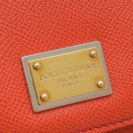 Dolce & Gabbana Bicolor Sicily Dauphine Large Flap Bag