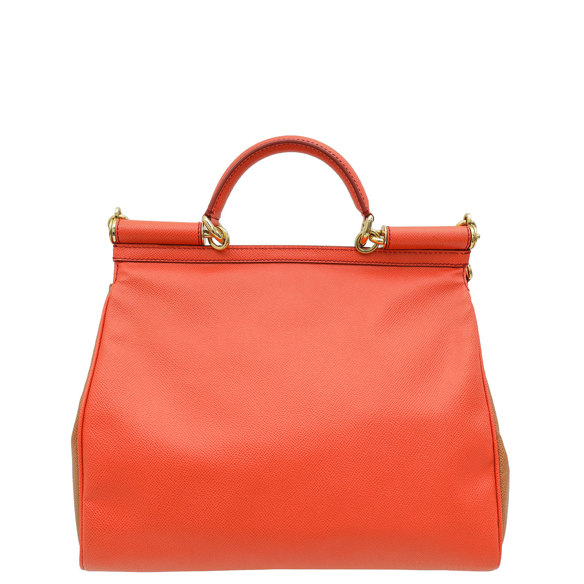 Dolce & Gabbana Bicolor Sicily Dauphine Large Flap Bag-Dolce & Gabbana-THE CLOSET