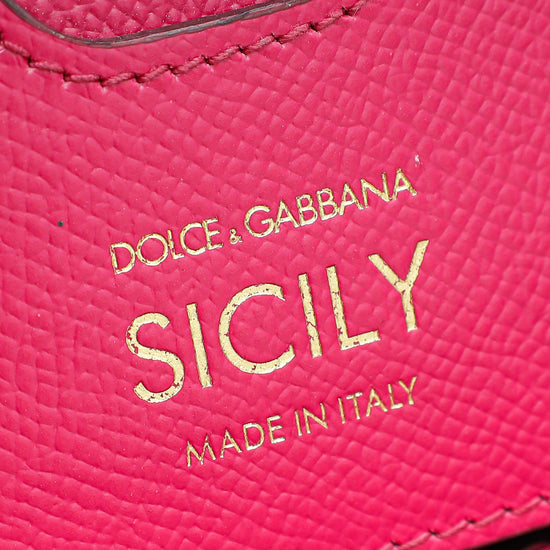 Dolce & Gabbana Fuchsia Sicily Dauphine Medium Bag