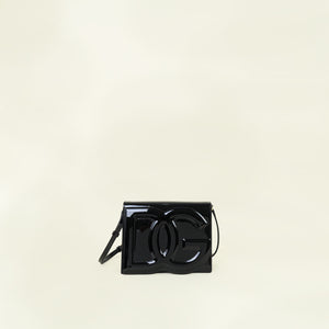 Dolce & Gabbana Black DG Logo Flap Crossbody Bag