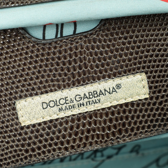 Dolce & Gabbana Dark Gray DG Crystal Medium Sicily Bag-Dolce & Gabbana-THE CLOSET
