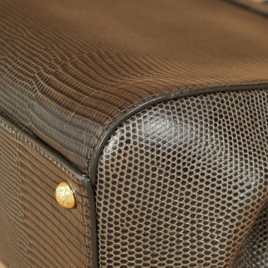 Dolce & Gabbana Dark Gray DG Crystal Medium Sicily Bag-Dolce & Gabbana-THE CLOSET