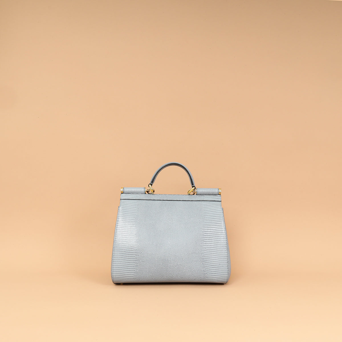 Dolce & Gabbana Light Gray DG Crystal Medium Sicily Bag-Dolce & Gabbana-THE CLOSET