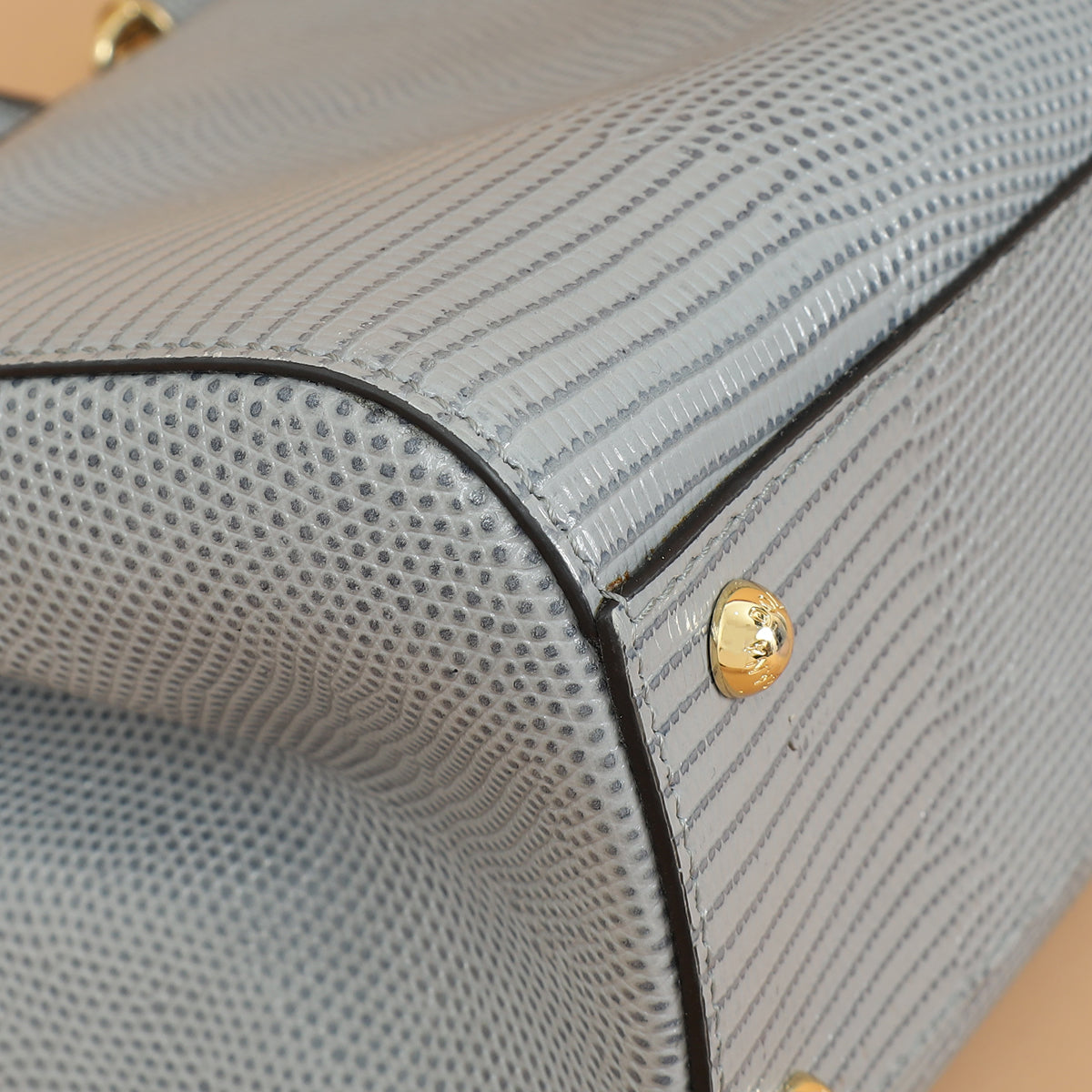 Dolce & Gabbana Light Gray DG Crystal Medium Sicily Bag-Dolce & Gabbana-THE CLOSET