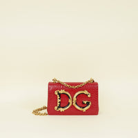 Dolce & Gabbana Red DG Girls Shoulder Bag