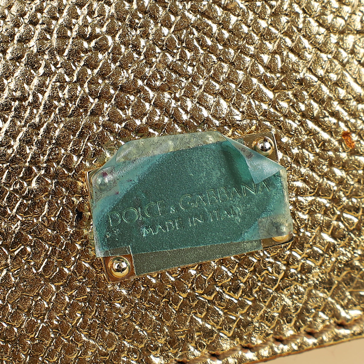 Dolce & Gabbana Metallic Gold Sicily Dauphine Small Bag-Dolce & Gabbana-THE CLOSET