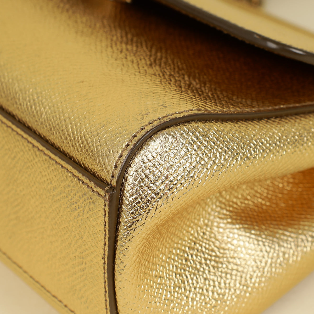 Dolce & Gabbana Metallic Gold Sicily Dauphine Small Bag-Dolce & Gabbana-THE CLOSET