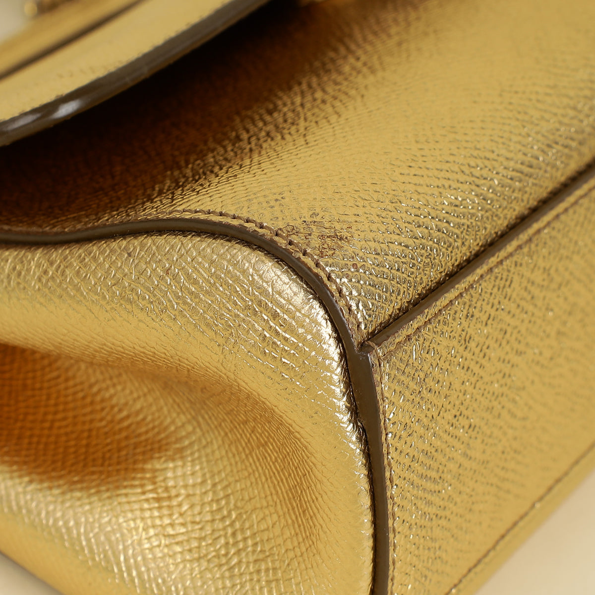 Dolce & Gabbana Metallic Gold Sicily Dauphine Small Bag-Dolce & Gabbana-THE CLOSET