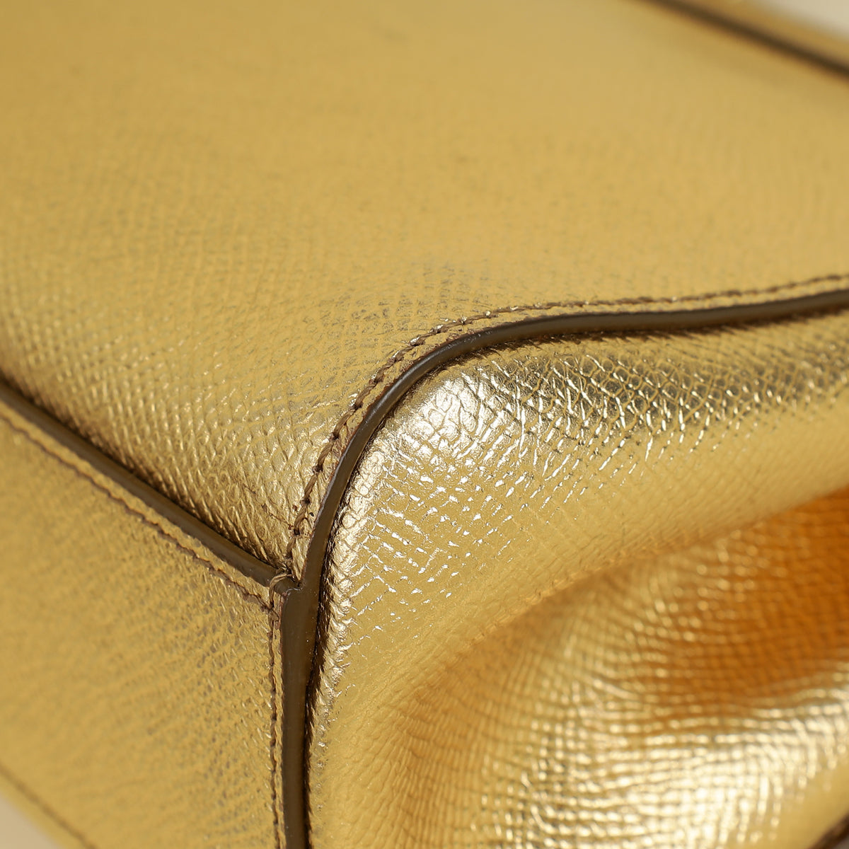 Dolce & Gabbana Metallic Gold Sicily Dauphine Small Bag-Dolce & Gabbana-THE CLOSET