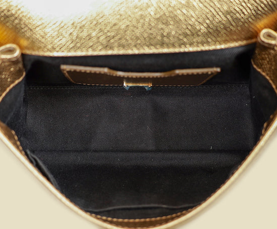 Dolce & Gabbana Metallic Gold Sicily Dauphine Small Bag-Dolce & Gabbana-THE CLOSET