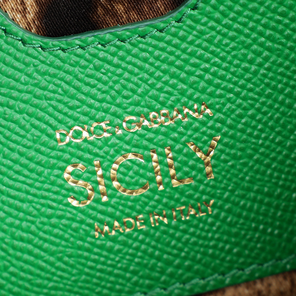 Dolce & Gabbana Green Sicily Small Flap Bag