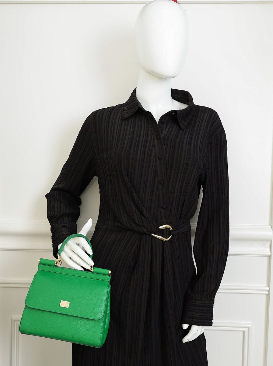 Dolce & Gabbana Green Sicily Small Flap Bag