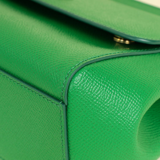 Dolce & Gabbana Green Sicily Small Flap Bag