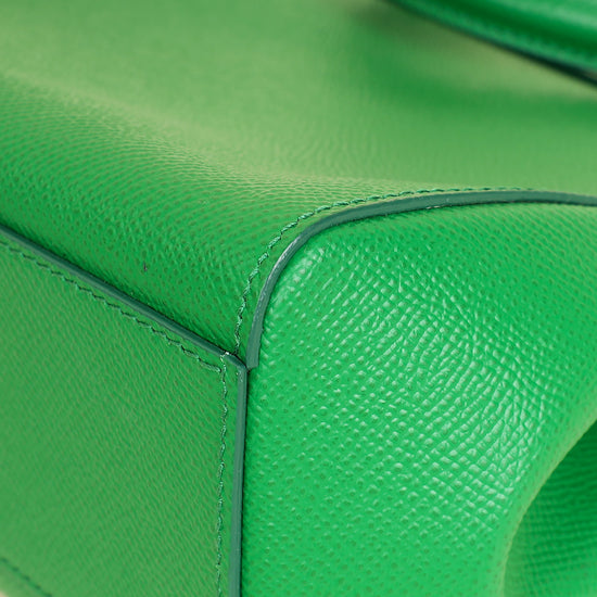 Dolce & Gabbana Green Sicily Small Flap Bag