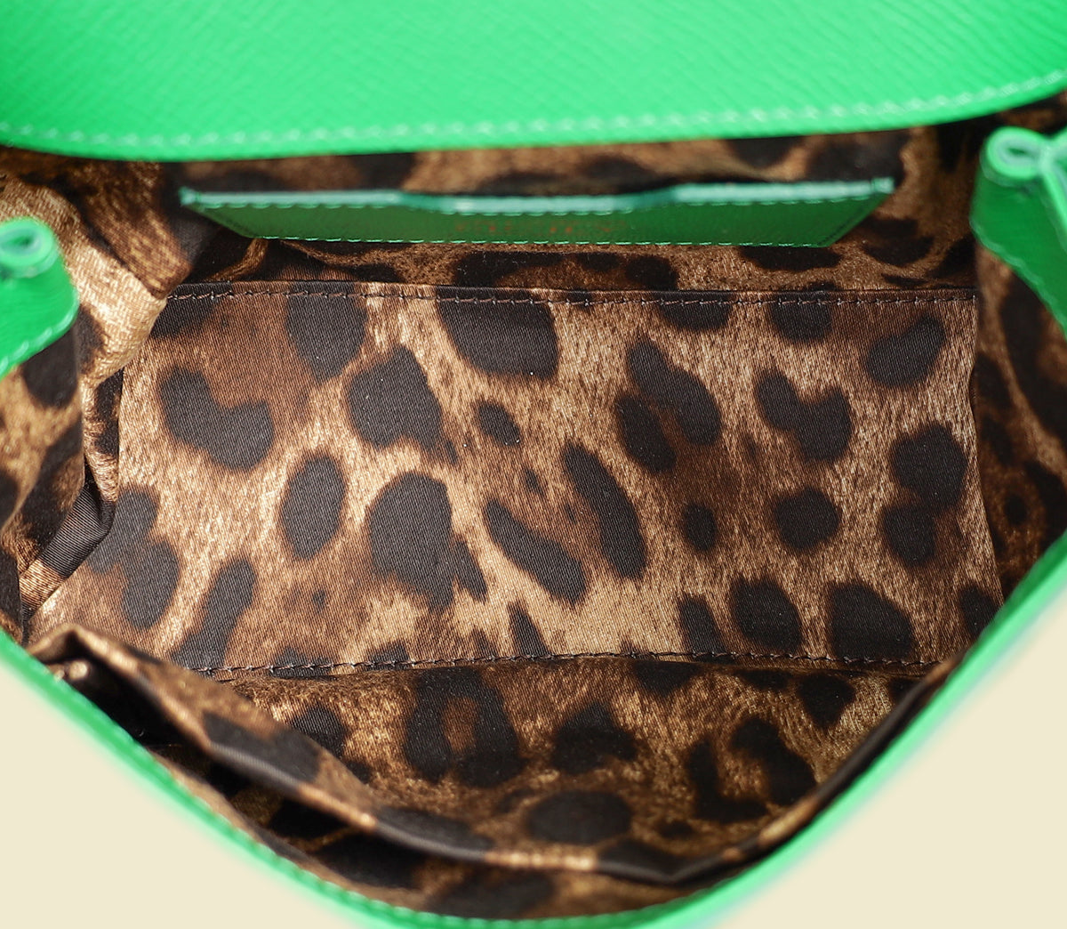 Dolce & Gabbana Green Sicily Small Flap Bag