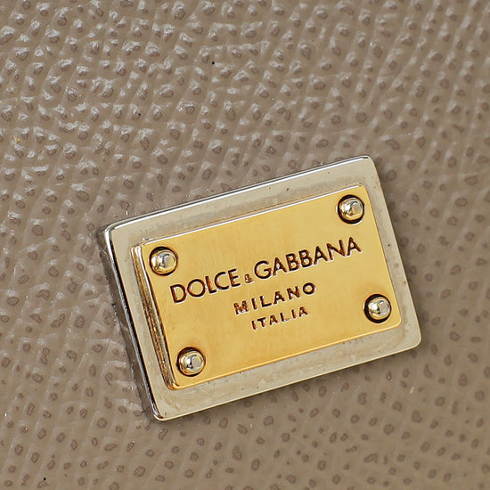 Dolce & Gabbana Grey Sicily Dauphine Small Bag