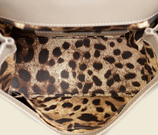 Dolce & Gabbana Grey Sicily Dauphine Small Bag