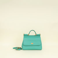 Dolce & Gabbana Dark Mint Sicily Dauphine Medium Bag