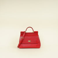 Dolce & Gabbana Red Lizard Sicily Bag