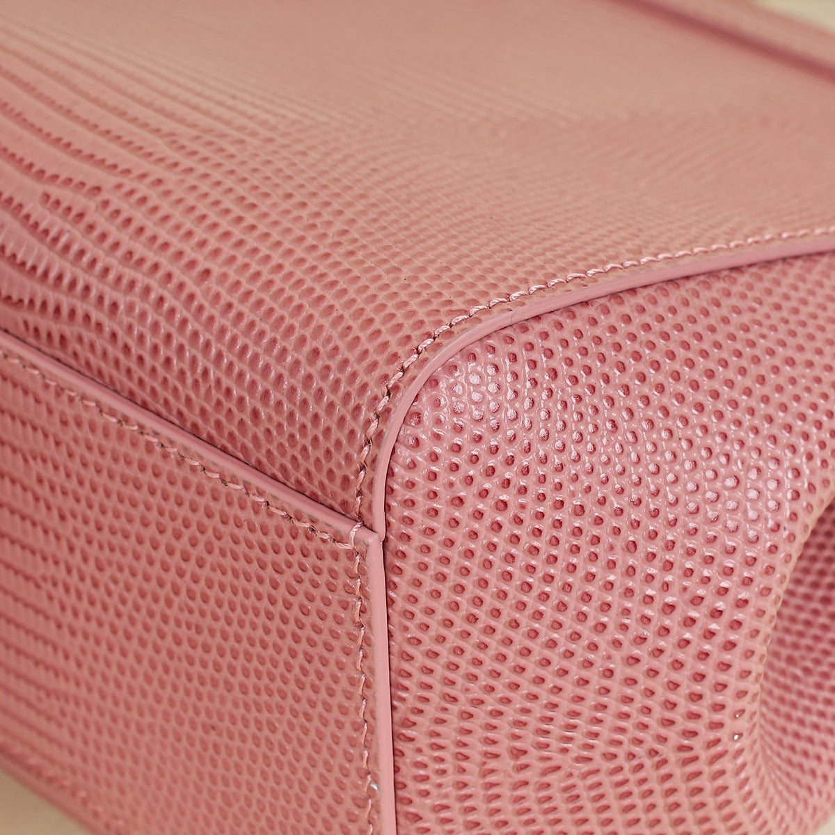 Dolce & Gabbana Pink Lizard Embossed Sicily Small Bag – THE CLOSET