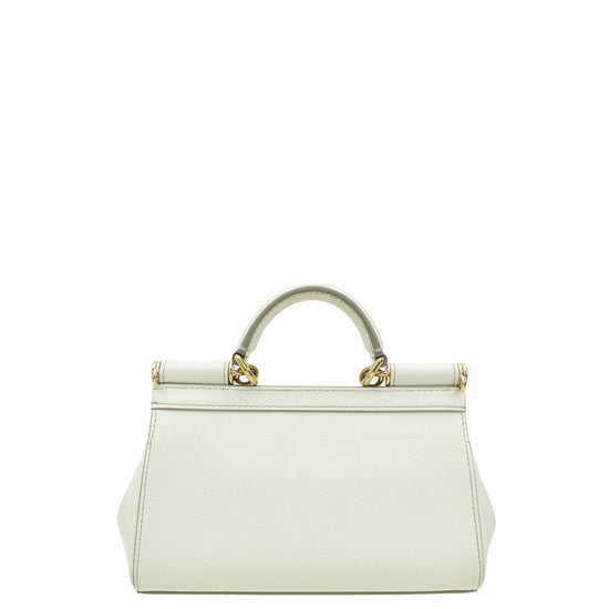 Dolce & Gabbana White Sicily Small Bag