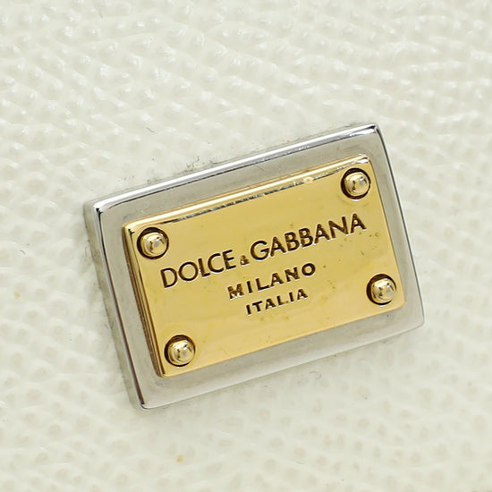 Dolce & Gabbana White Sicily Small Bag