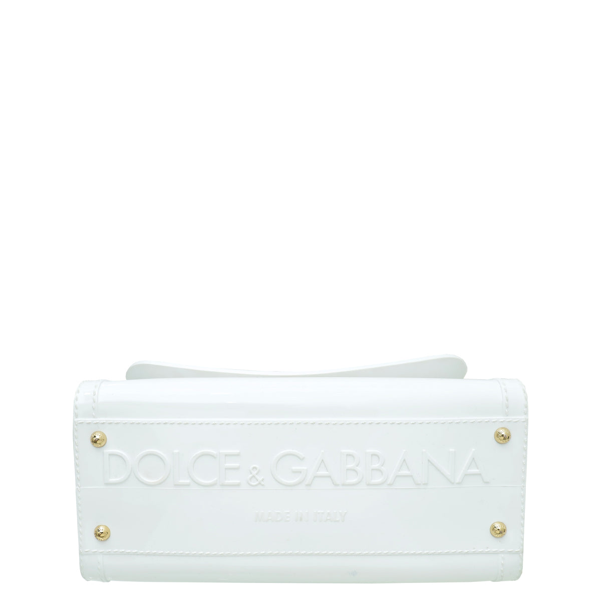 Dolce & Gabbana White Rubber Sicily Bag