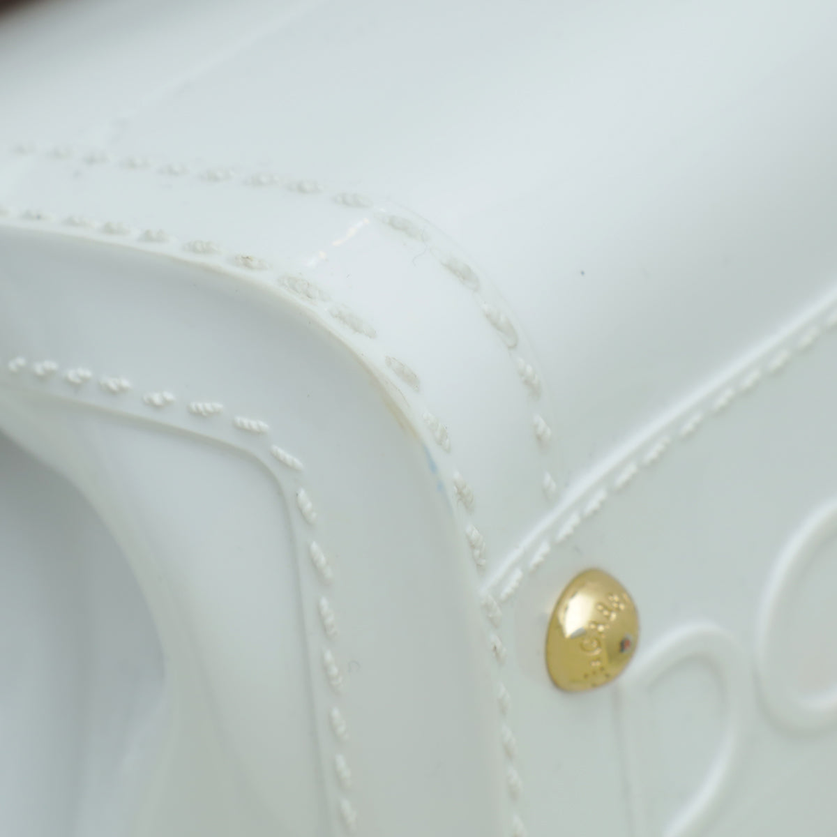 Dolce & Gabbana White Rubber Sicily Bag