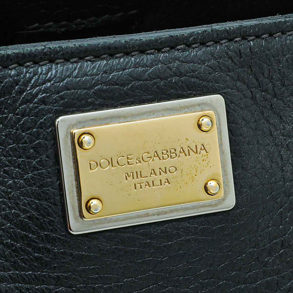 Dolce & Gabbana Black Sicily Shopper Large Bag