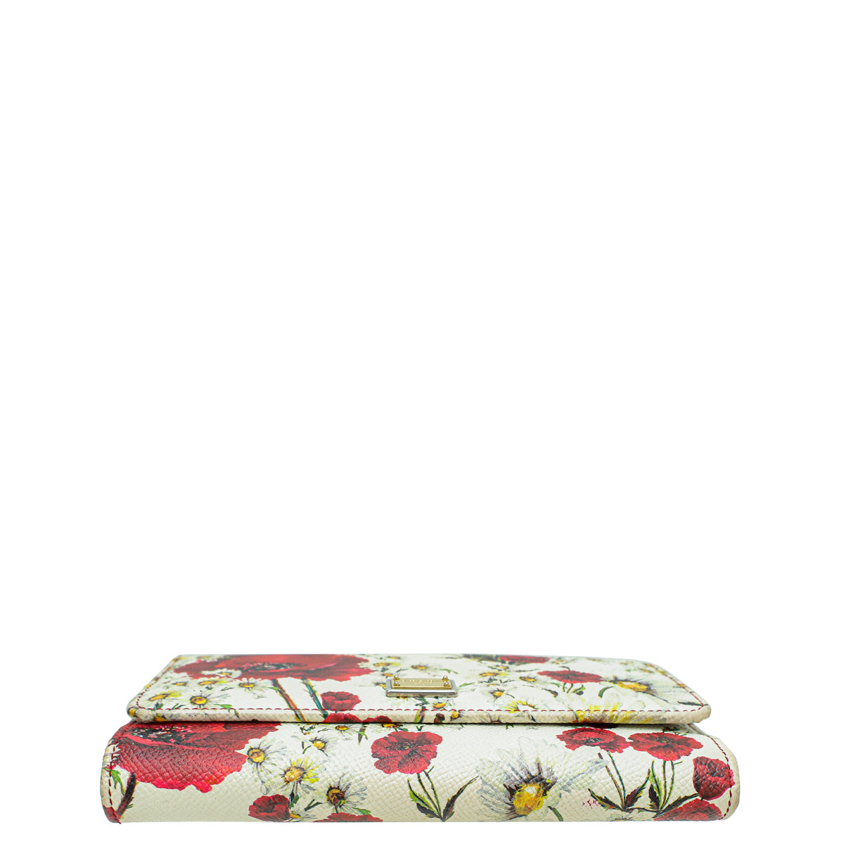 Dolce & Gabbana Mulitcolor Floral  Print Trifold Wallet on Chain