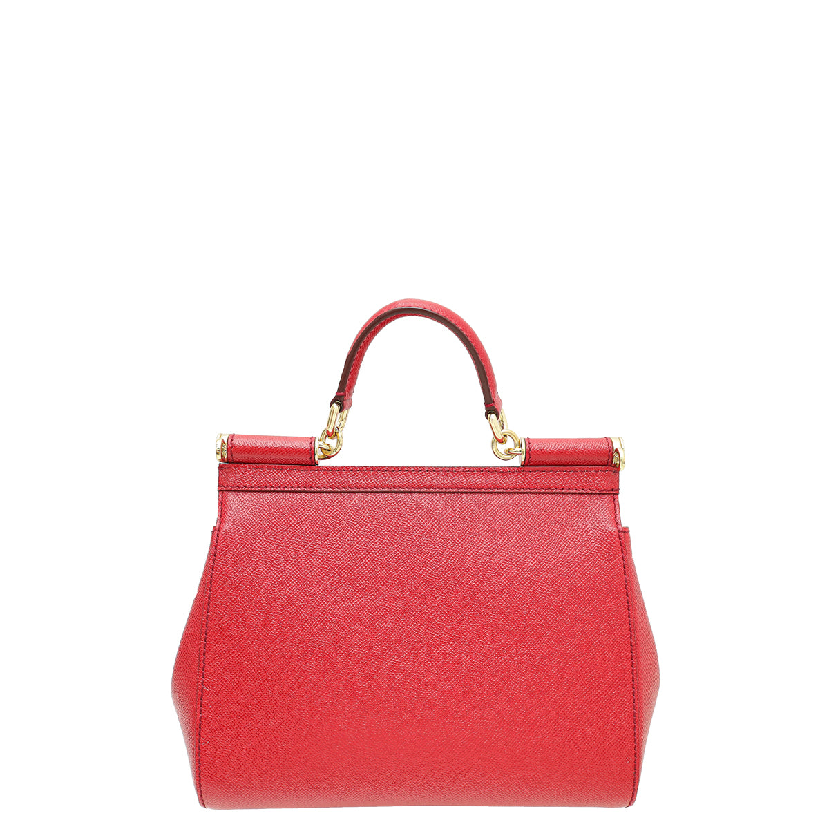 Dolce & Gabbana Red Sicily Dauphine Medium Bag-Dolce & Gabbana-THE CLOSET