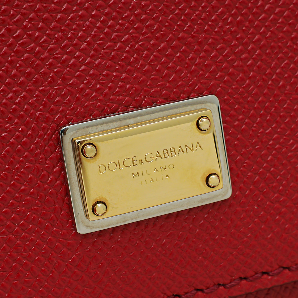 Dolce & Gabbana Red Sicily Dauphine Medium Bag