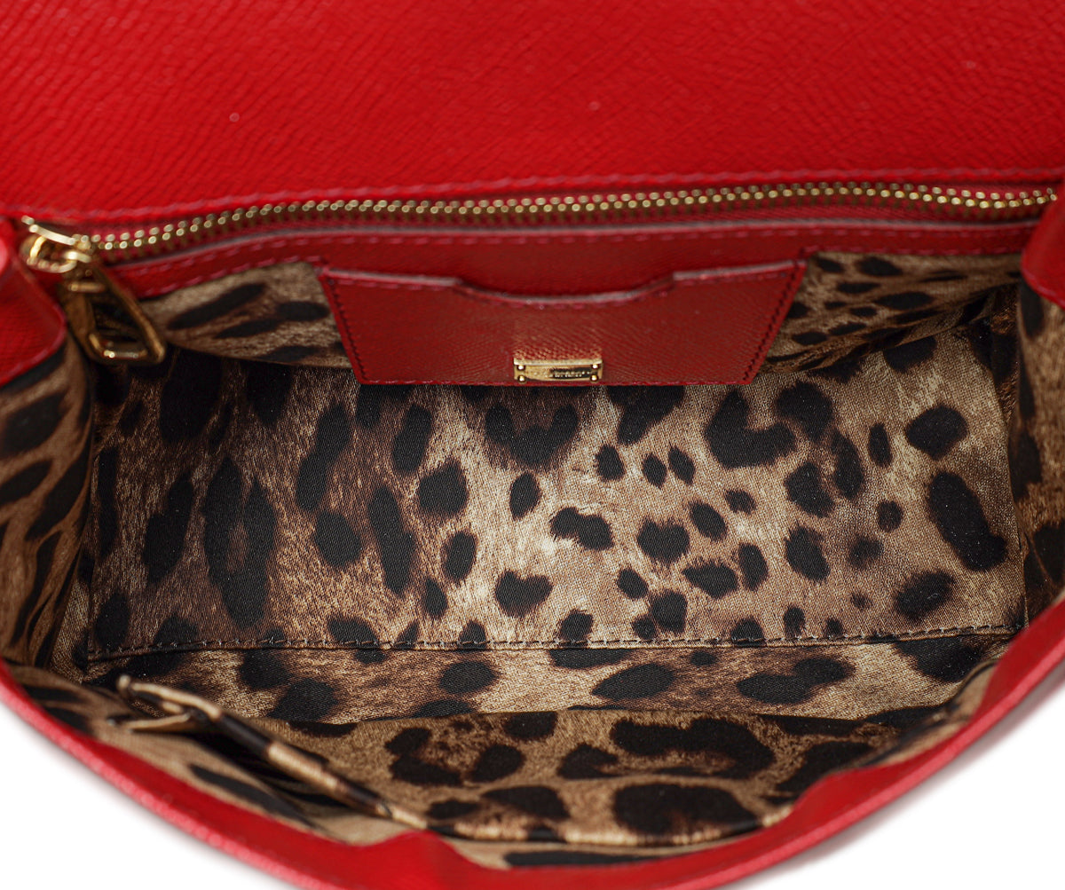 Dolce & Gabbana Red Sicily Dauphine Medium Bag