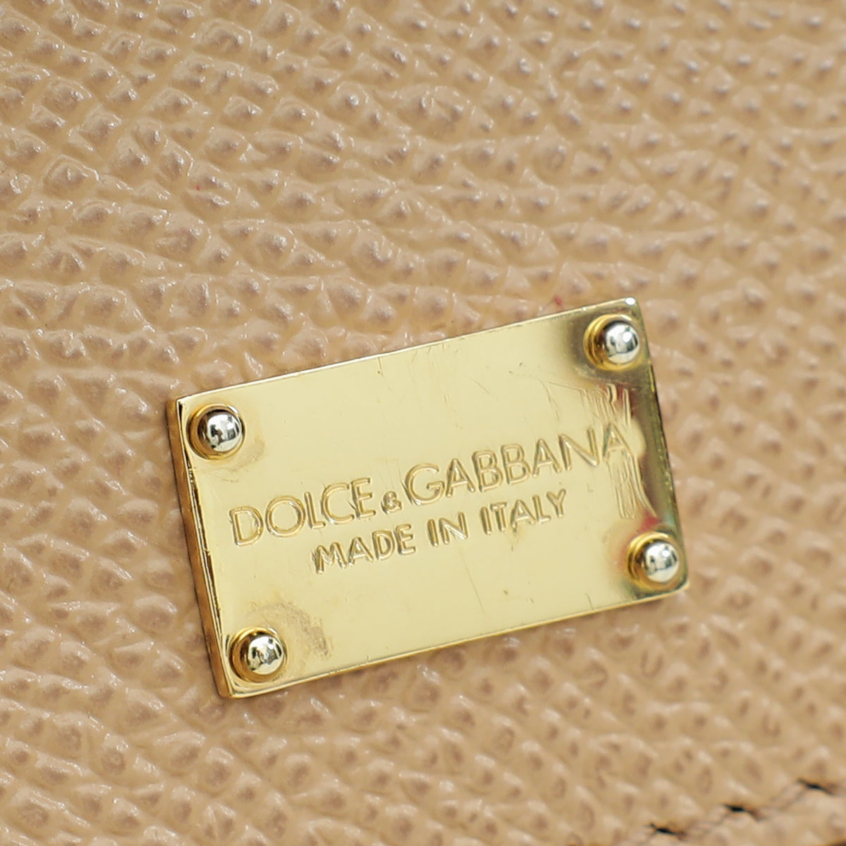 Dolce & Gabbana Beige Sicily Dauphine Medium Bag