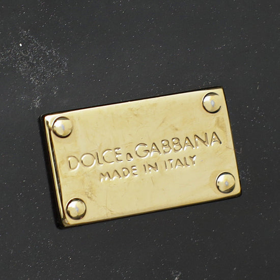 Dolce & Gabbana Black Sicily You Make Me Love You Small Bag